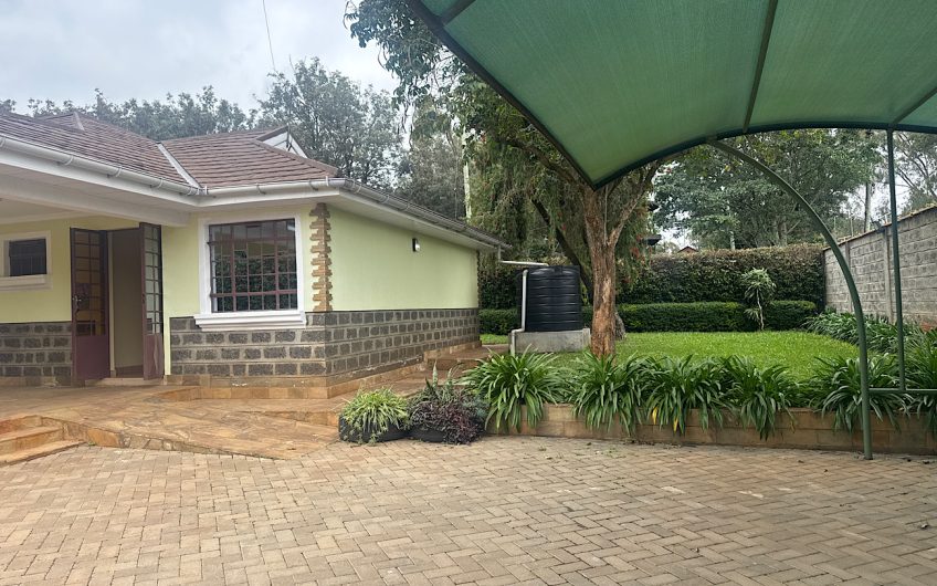 3 Bedroom House For Rent in Karen with DSQ