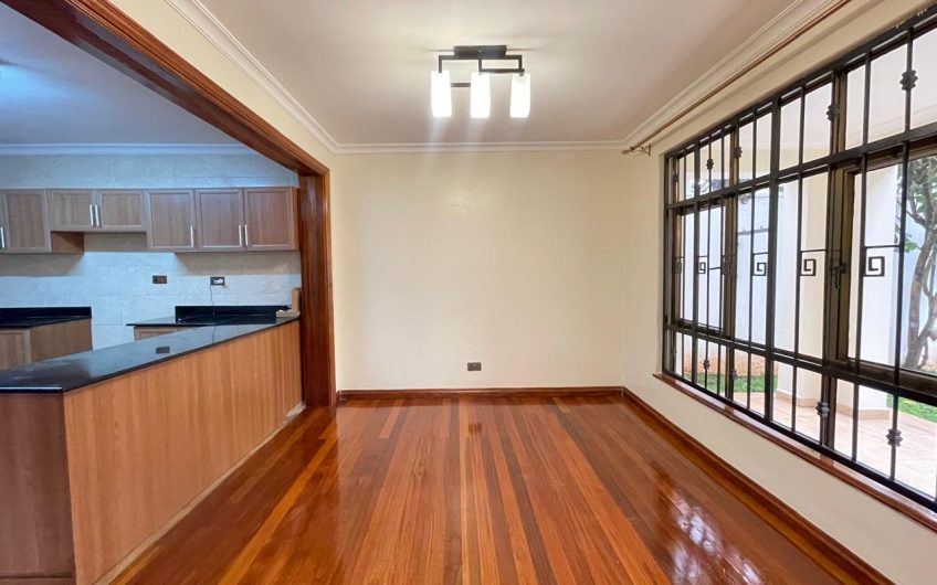 Executive 3 bedroom house with DSQ in Karen for Rent