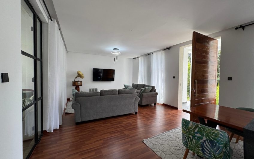 Luxury Furnished 3 Bedroom Townhouse for Rent in Karen Hardy Mukoma – Private Garden, Modern Finishes