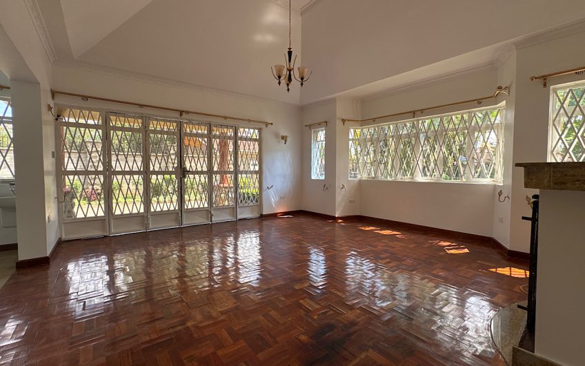 Elegant 3-Bedroom Bungalow for Rent – Bogani Road, Karen