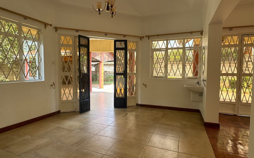 Elegant 3-Bedroom Bungalow for Rent – Bogani Road, Karen