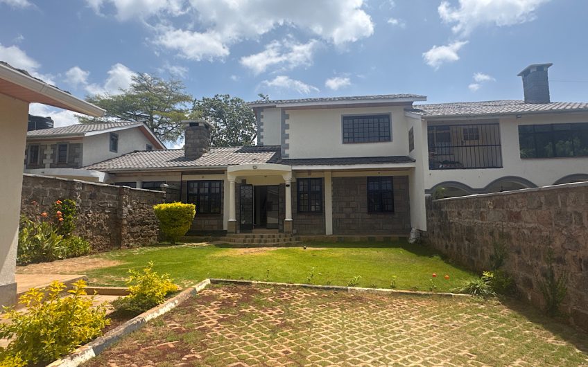 Spacious 4 Bedroom All En-Suite House with DSQ and Private Garden for Rent in Karen Kerarapon – Near The Hub Mall